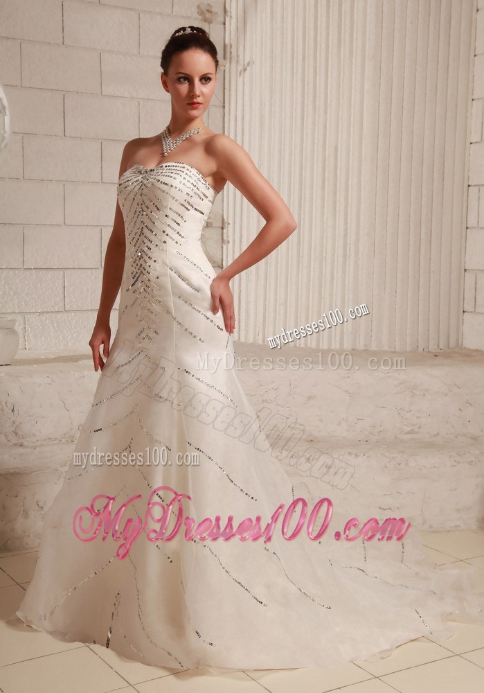 High Quality Champagne Sweetheart Dress for Bride with Beading