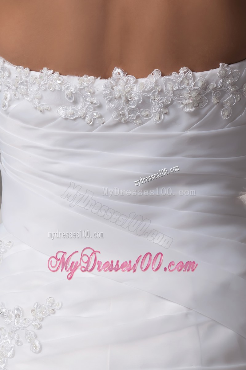 Pretty Mermaid Ruffle Layers Sweetheart White Wedding Dress
