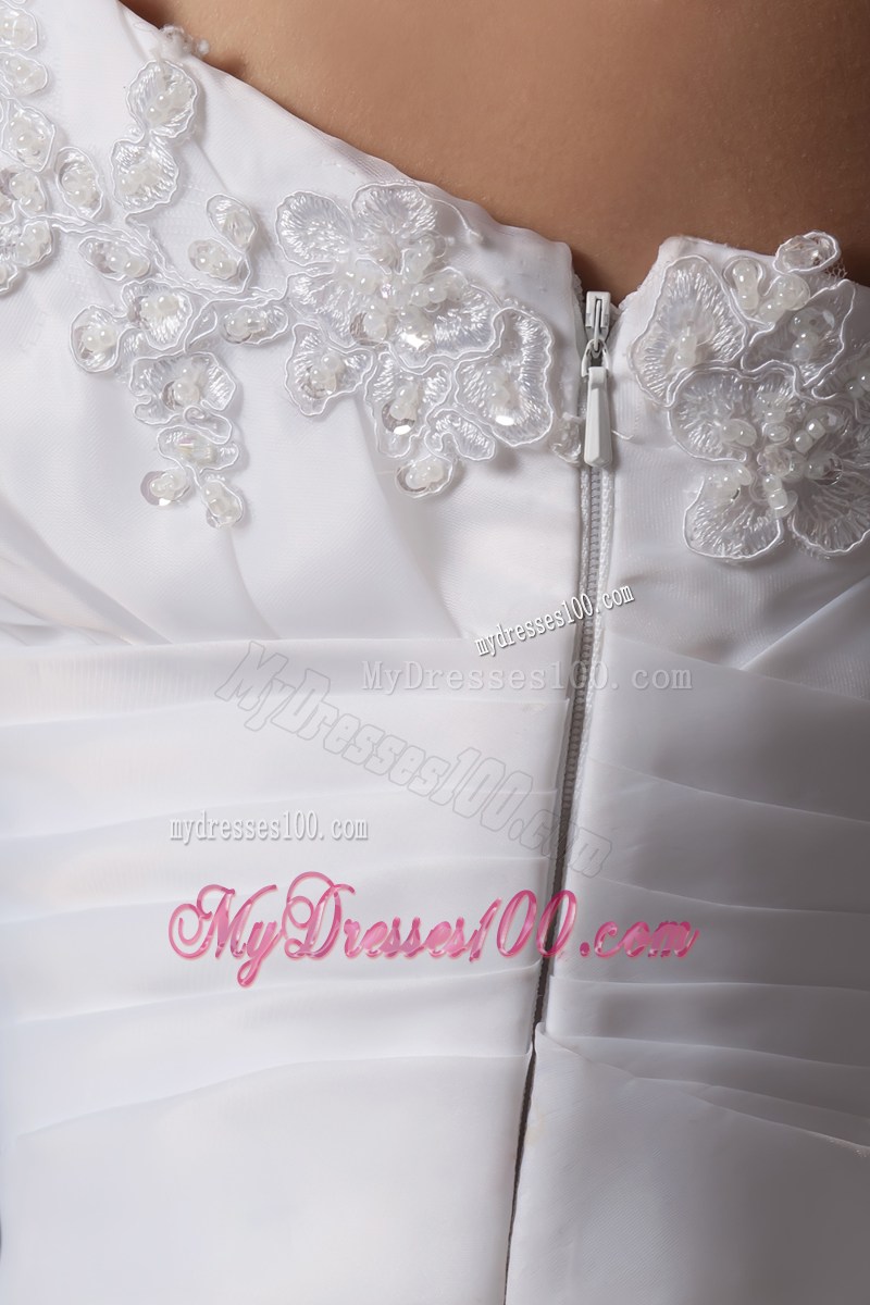 Pretty Mermaid Ruffle Layers Sweetheart White Wedding Dress