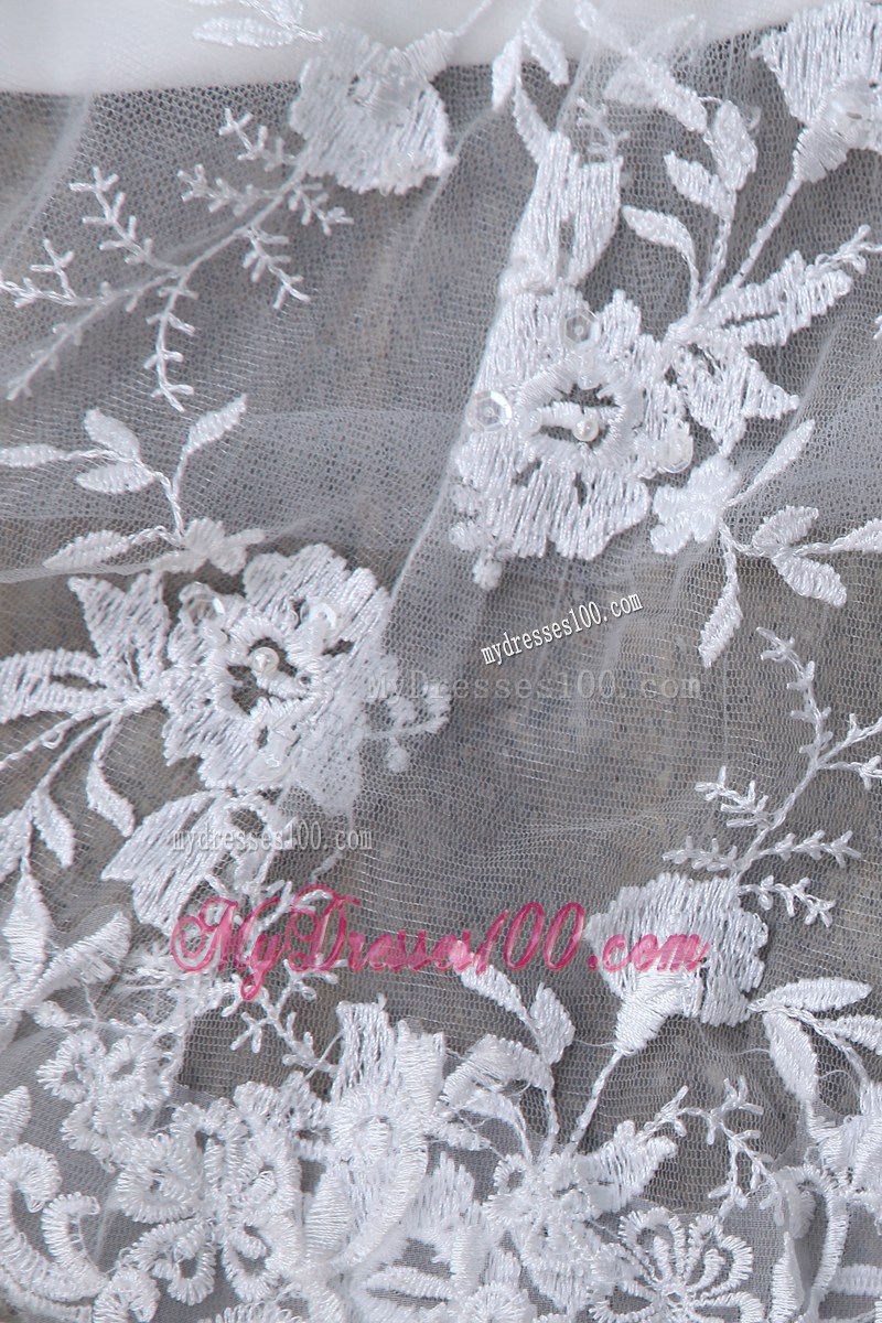 New Style Mermaid High-neck Lace White Wedding Gown Zipper Up Back