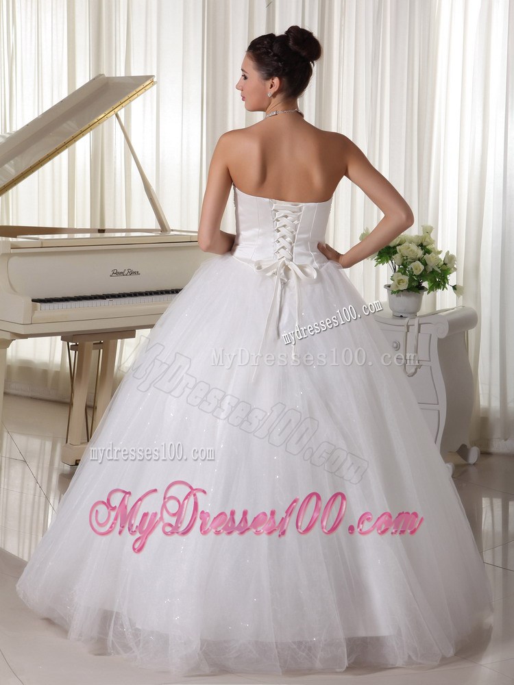 Beading Decorate Sweetheart and Waist Floor-length Bridal Gown