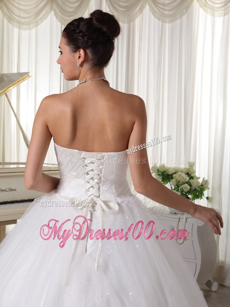 Beading Decorate Sweetheart and Waist Floor-length Bridal Gown