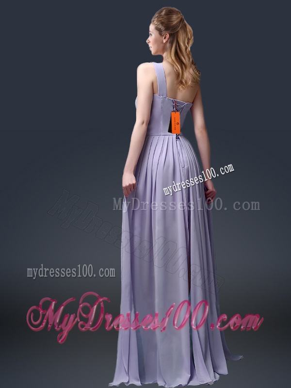 New Style One Shoulder High Low Ruffles Evening Dresses