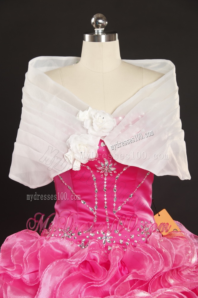2016 Popular Ruching and Beading Wedding Dress