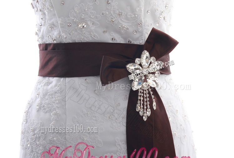 Custom Made Mermaid Halter Top Wedding Dresses with Beading