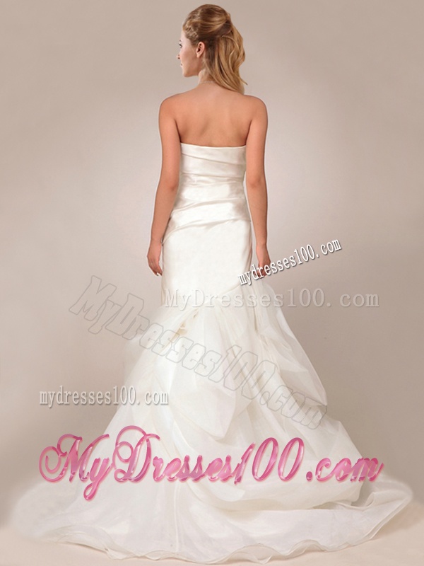 Exquisite Mermaid Asymmetrical Wedding Dresses with Ruffles Layers