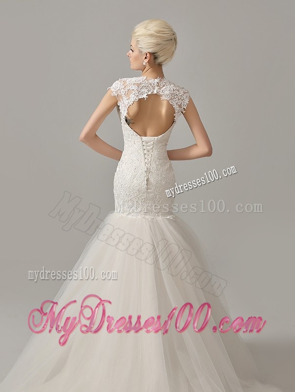 Remarkable 2016 Mermaid White Long Wedding Dresses with Lace