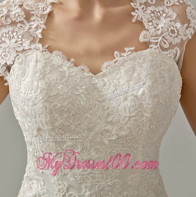 Remarkable 2016 Mermaid White Long Wedding Dresses with Lace