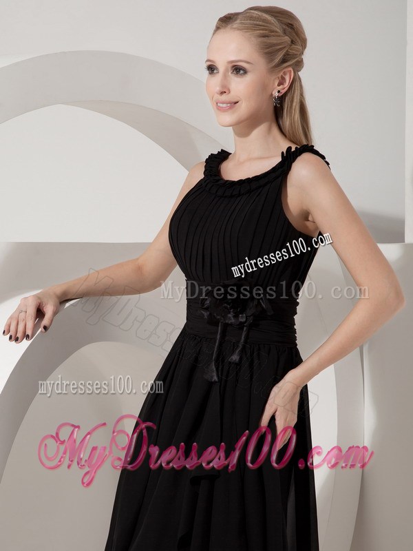 Brand New Asymmetrical Beading Knee-length Little Black Dress