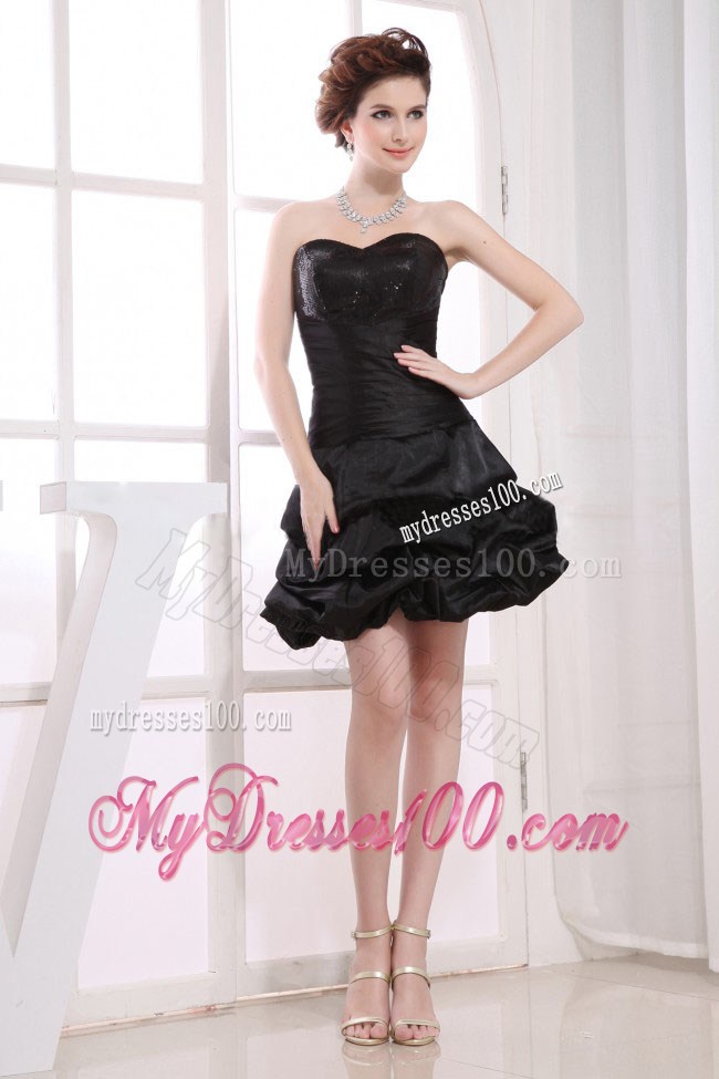 Sweetheart Neckline Pick-ups Mini-length 2013 Little Black Dress