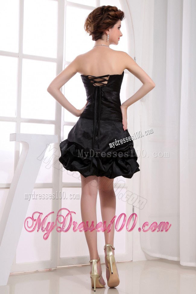 Sweetheart Neckline Pick-ups Mini-length 2013 Little Black Dress
