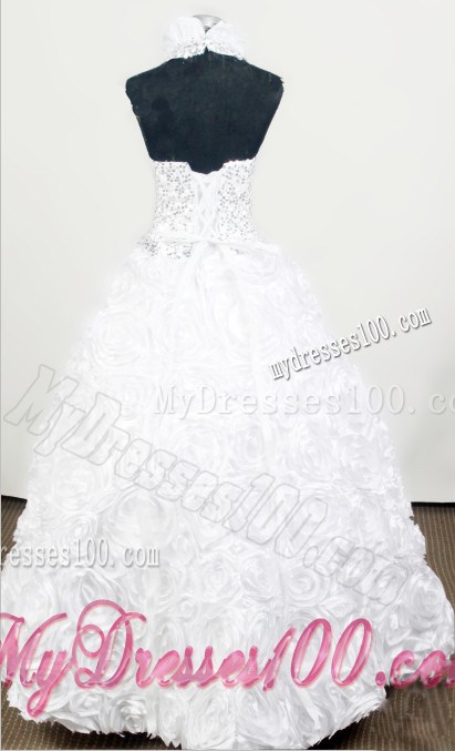 2013 Luxurious Little Girl Pageant Dresses Beading Bodice and Fabric With Roling Flowers