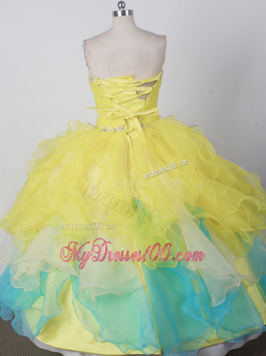 Brand New Beading Ball Gown Little Girl Pageant Dress Sweetheart Floor-length
