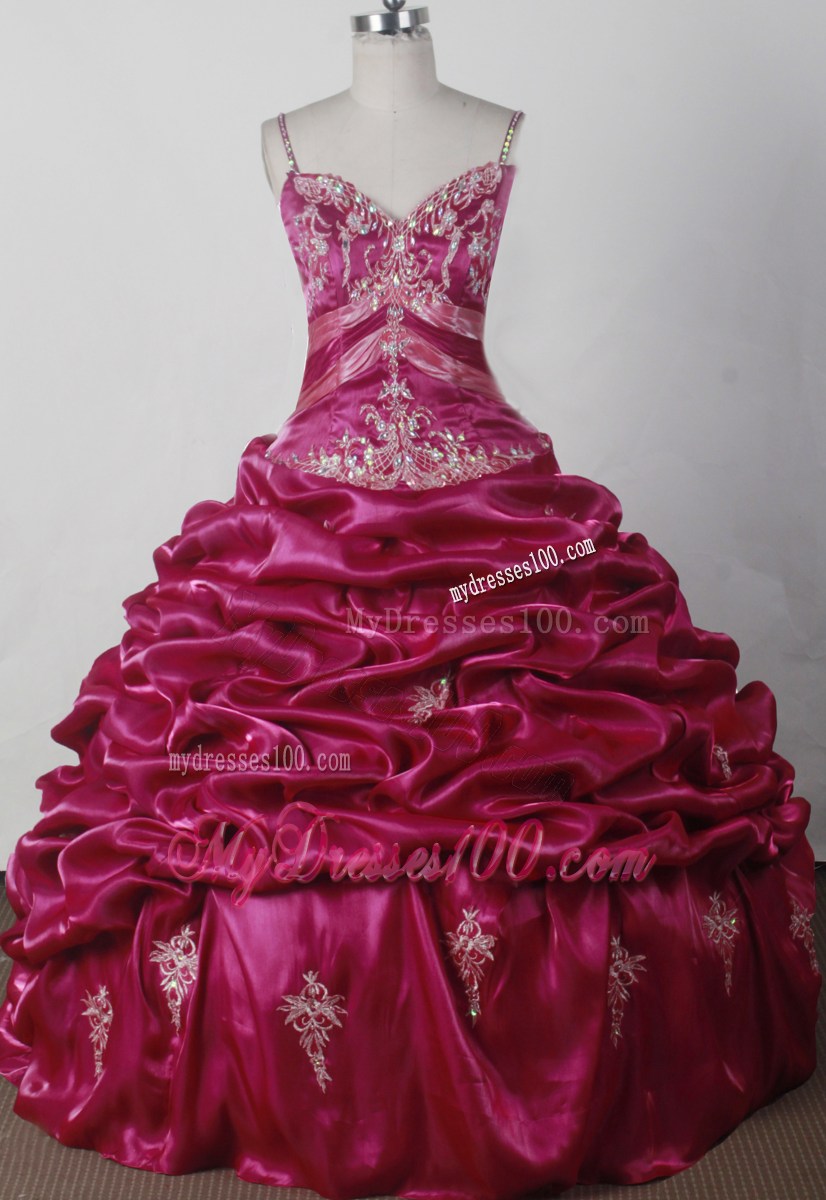 Embroidery With Beading Spaghetti Straps Floor-length Little Girl Pageant Dress
