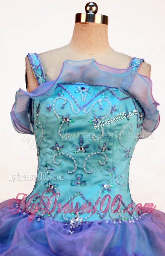 Gorgeous Ball Gown Little Girl Pageant Dress Straps Floor-length