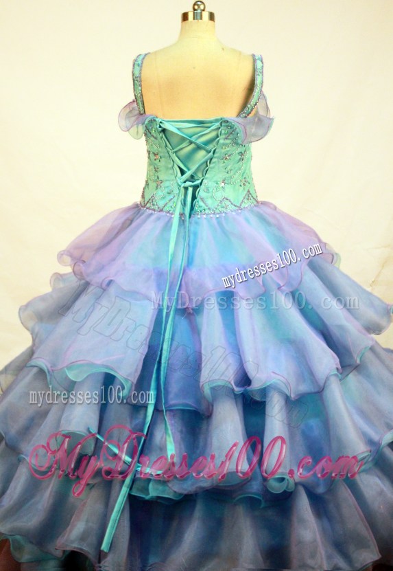 Gorgeous Ball Gown Little Girl Pageant Dress Straps Floor-length
