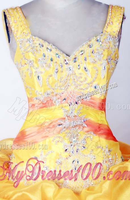 Popular Appliques With Beading Ball Gown Little Girl Pageant Dress Sweetheart Strap Floor-length