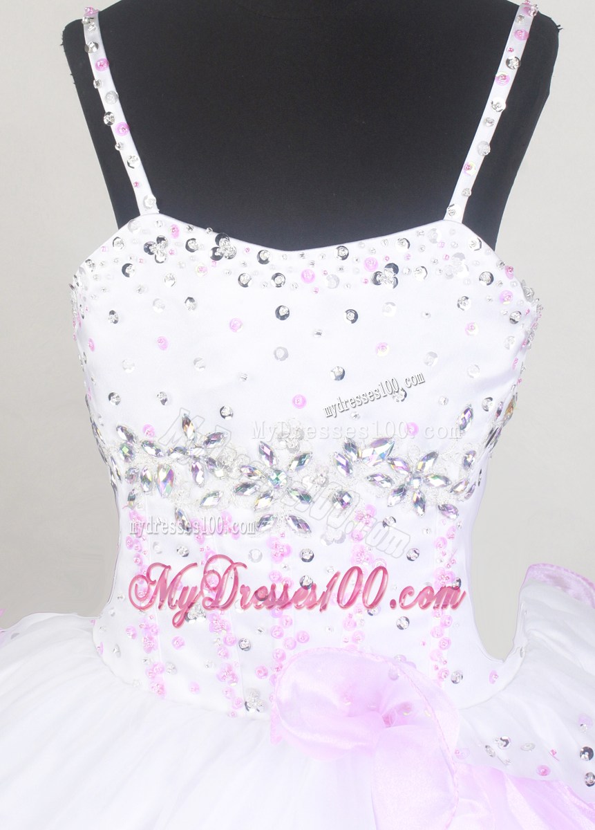 Sweet Little Girl Pageant Dresses With Beading and Ruffled Layers