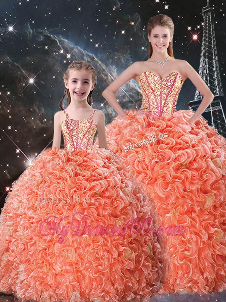 Beautiful Ball Gown Sweetheart Matching Sister Dresses with Beading