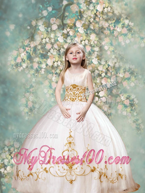 Fashionable Ball Gown Strapless Matching Sister Dresses with Appliques for 2016
