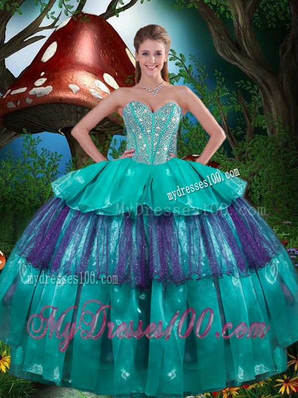 Hot Sale Ball Gown Matching Sister Dresses with Ruffled Layers