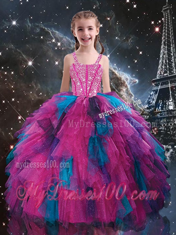 New Style Sweetheart Beading Matching Sister Dresses in Multi Color