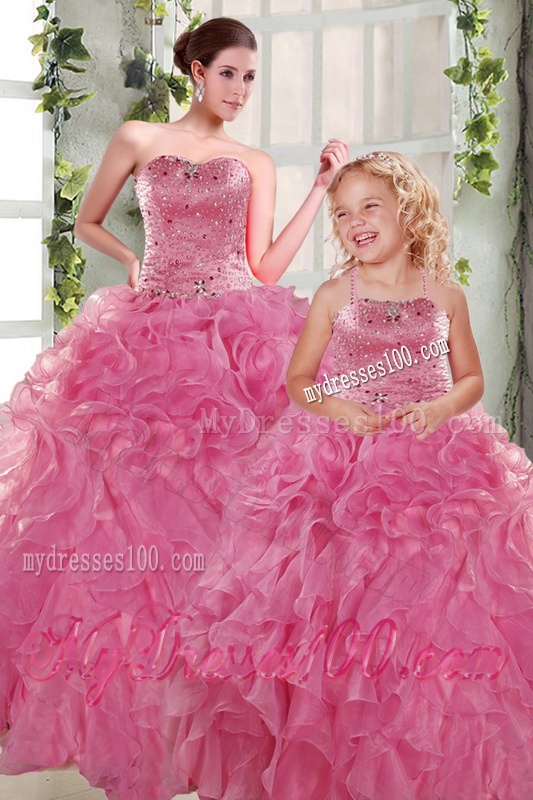 Perfect Beading and Ruffles Ball Gown 2016 Princesita Dress