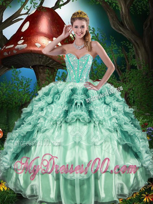 Pretty Ball Gown Matching Sister Dresses with Beading and Ruffles for 2016