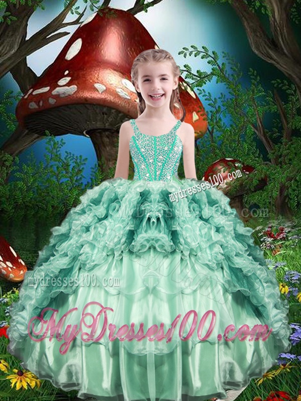 Pretty Ball Gown Matching Sister Dresses with Beading and Ruffles for 2016