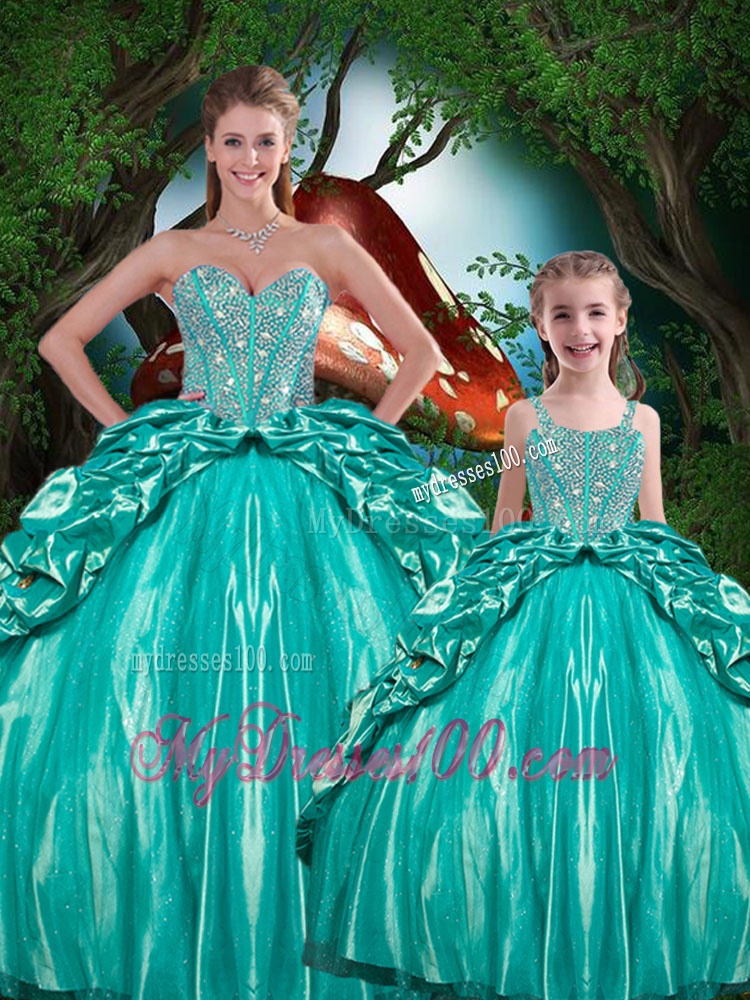 Pretty Ball Gown Sweetheart Beading Matching Sister Dresses