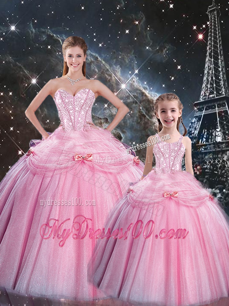 Wonderful Ball Gown Matching Sister Dresses with Beading