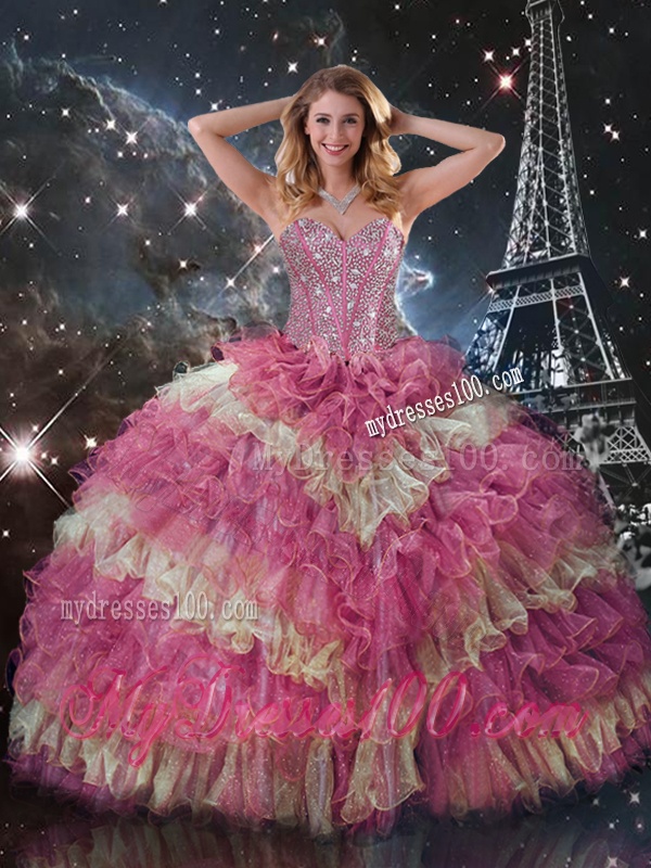 Wonderful Sweetheart Ruffled Layers Matching Sister Dresses for Fall