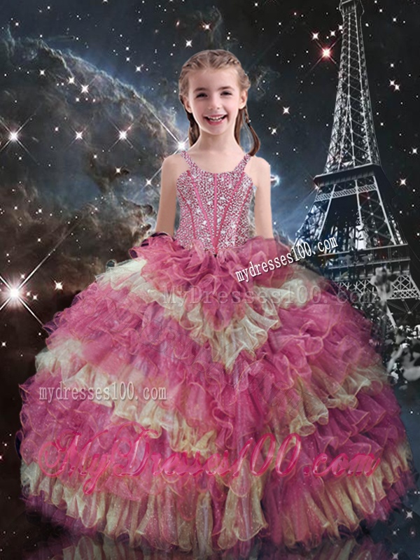 Wonderful Sweetheart Ruffled Layers Matching Sister Dresses for Fall