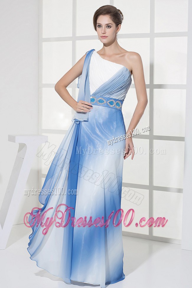 Elegant One Shoulder For 2013 Summer Maxi Dresses With Ruching