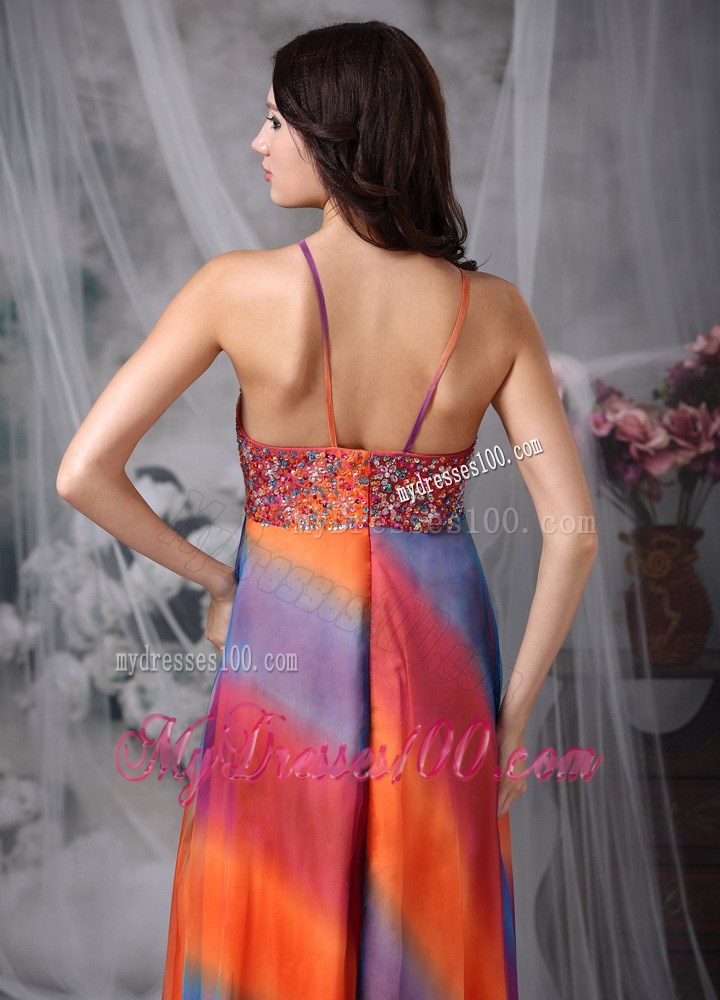 Colorful Empire Straps Floor-length Beading 2013 Summer Maxi Dresses