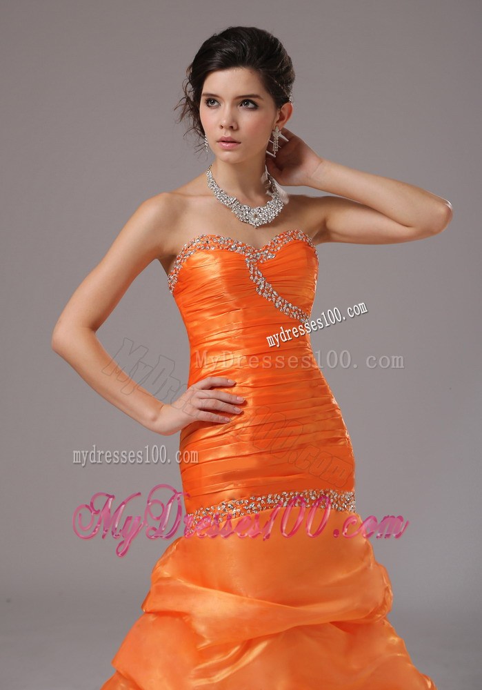 Mermaid Beaded Bust and Ruched Bodice For 2013 Prom Dress