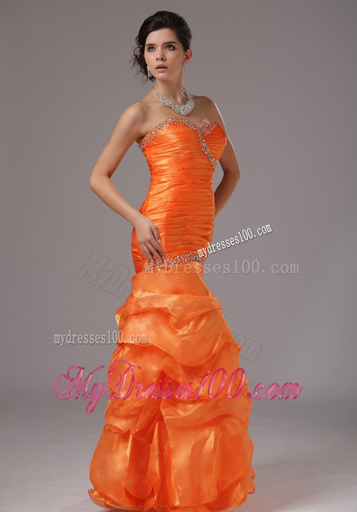 Mermaid Beaded Bust and Ruched Bodice For 2013 Prom Dress