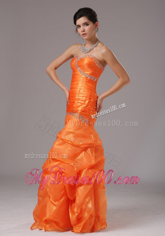 Mermaid Beaded Bust and Ruched Bodice For 2013 Prom Dress
