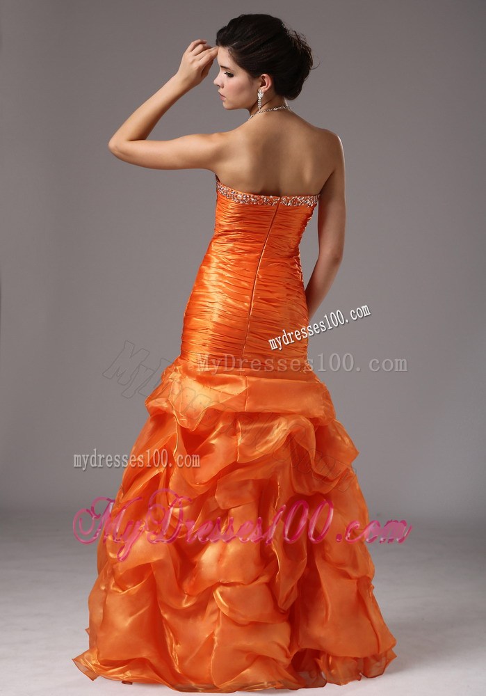 Mermaid Beaded Bust and Ruched Bodice For 2013 Prom Dress
