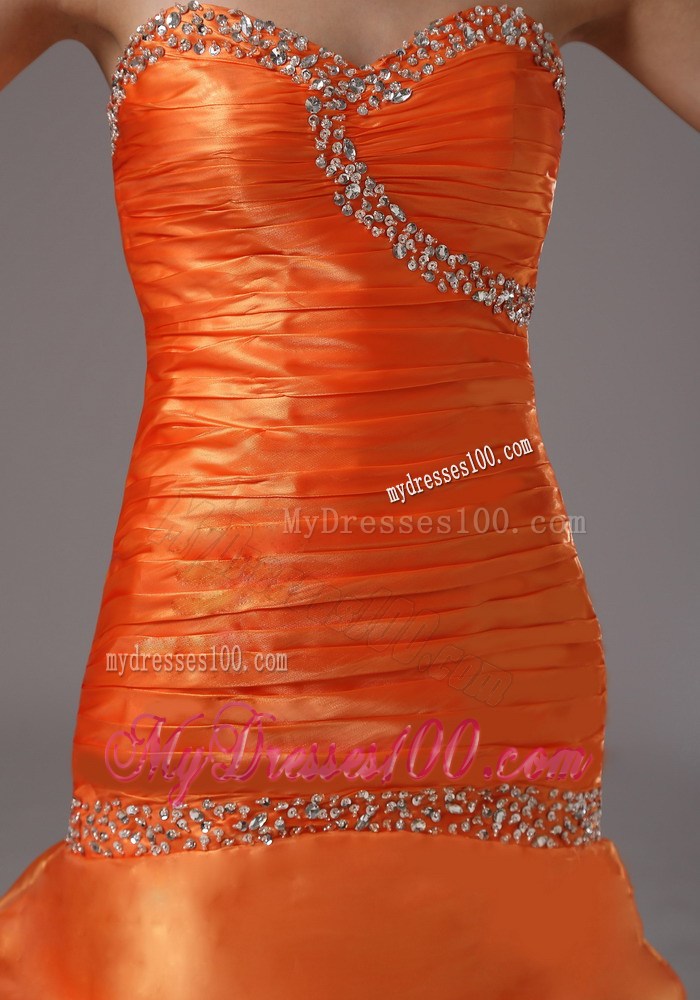Mermaid Beaded Bust and Ruched Bodice For 2013 Prom Dress