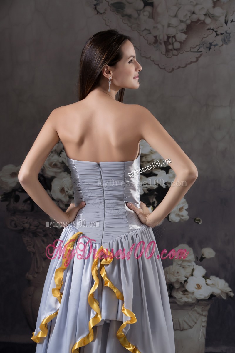 Custom Made Sweetheart Beading Empire Long Prom Dress