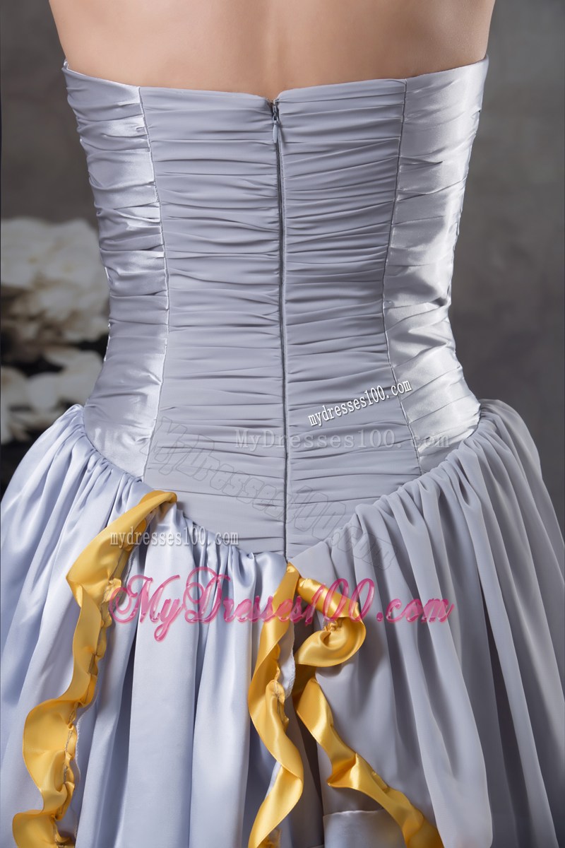 Custom Made Sweetheart Beading Empire Long Prom Dress