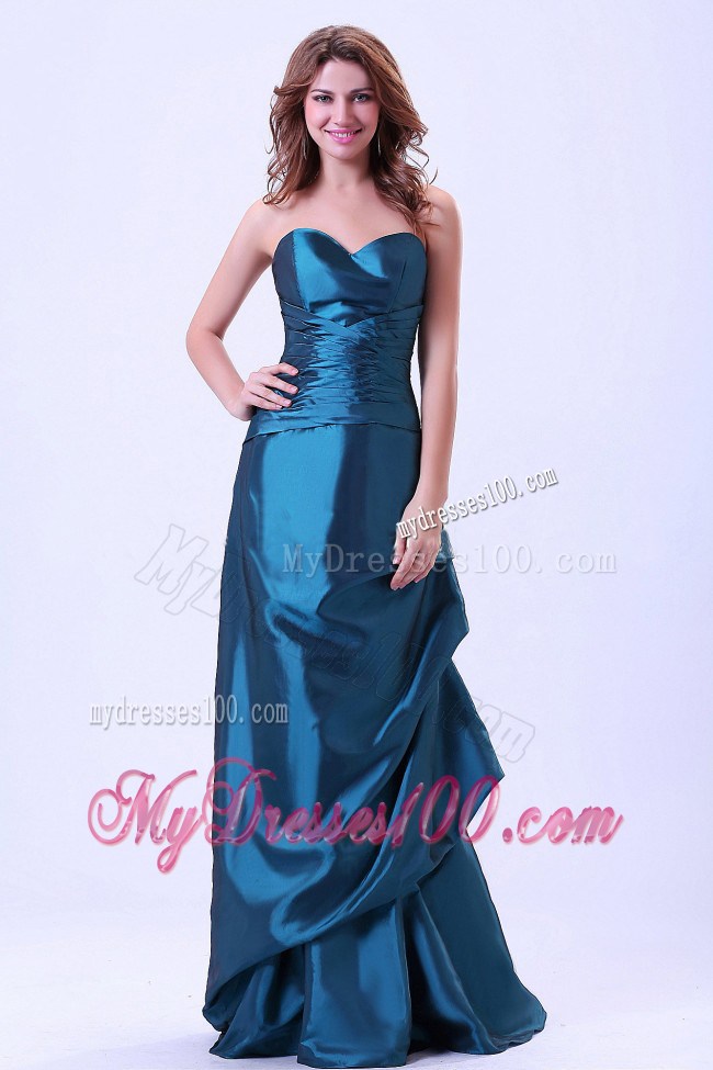 2013 Discount Blue Sweetheart Column Prom Evening Dress