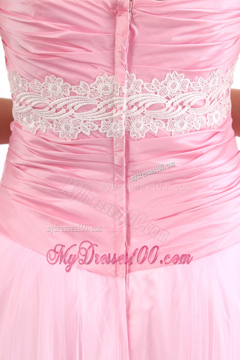 2013 Cute Pink Sweetheart Prom Evening Dress with Appliques