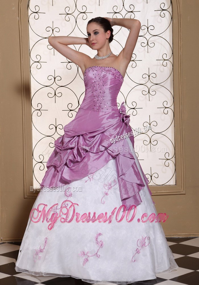 Hand Made Flowers Embroidery With Beading Evening Dress