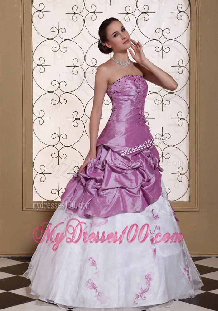 Hand Made Flowers Embroidery With Beading Evening Dress