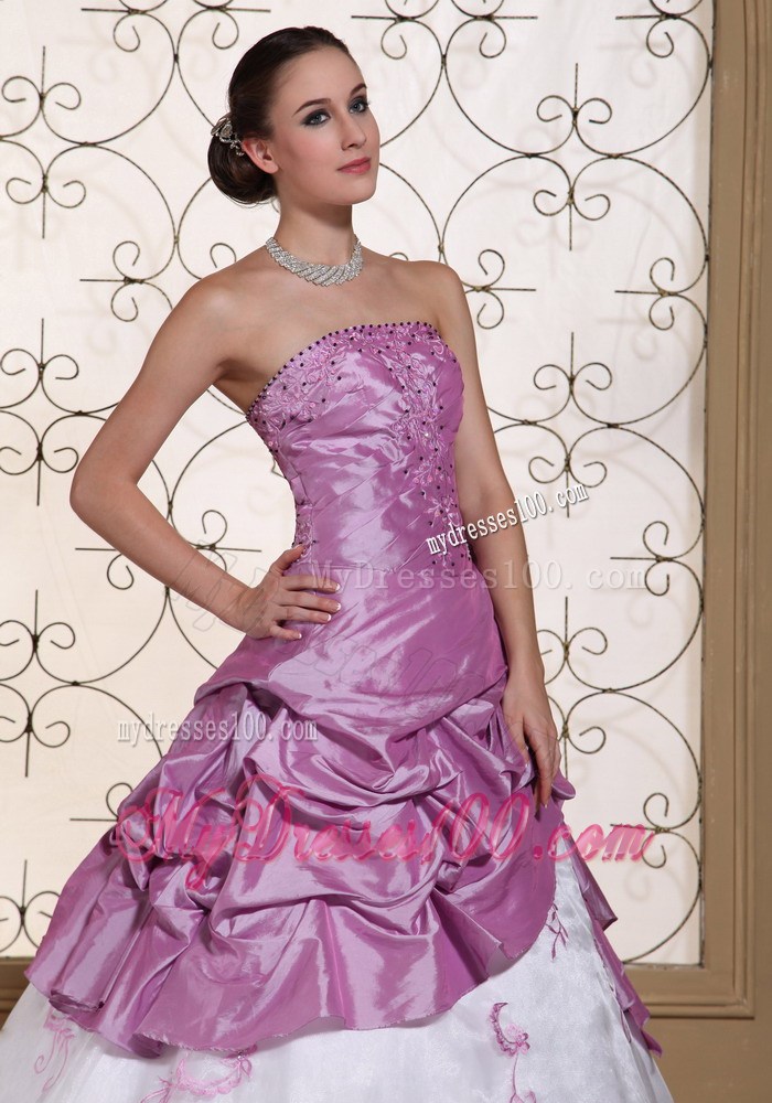 Hand Made Flowers Embroidery With Beading Evening Dress