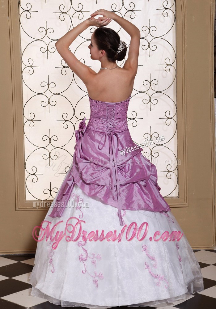 Hand Made Flowers Embroidery With Beading Evening Dress