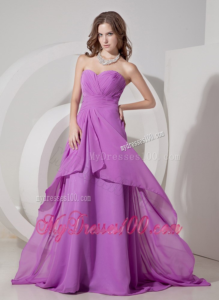 2013 Cheap Lavender Empire Sweetheart Prom Evening Dress