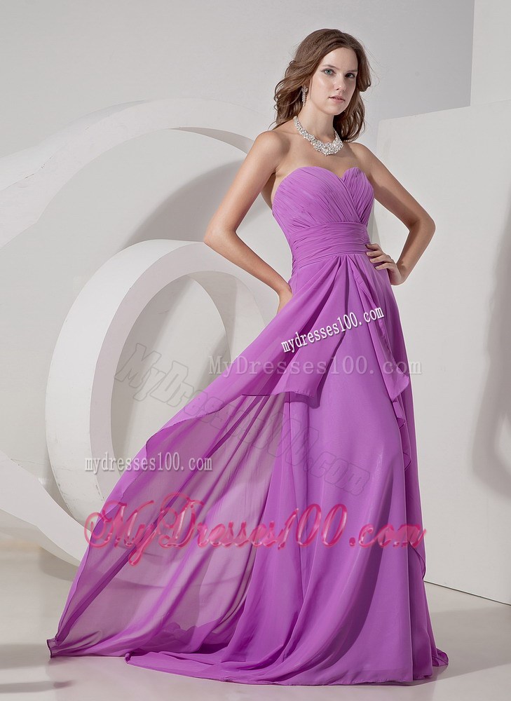 2013 Cheap Lavender Empire Sweetheart Prom Evening Dress